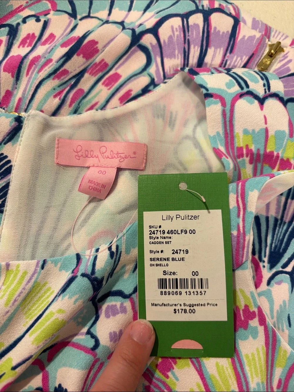 Lilly Pulitzer Seashell Print Two-Piece Set in Pastel Multi